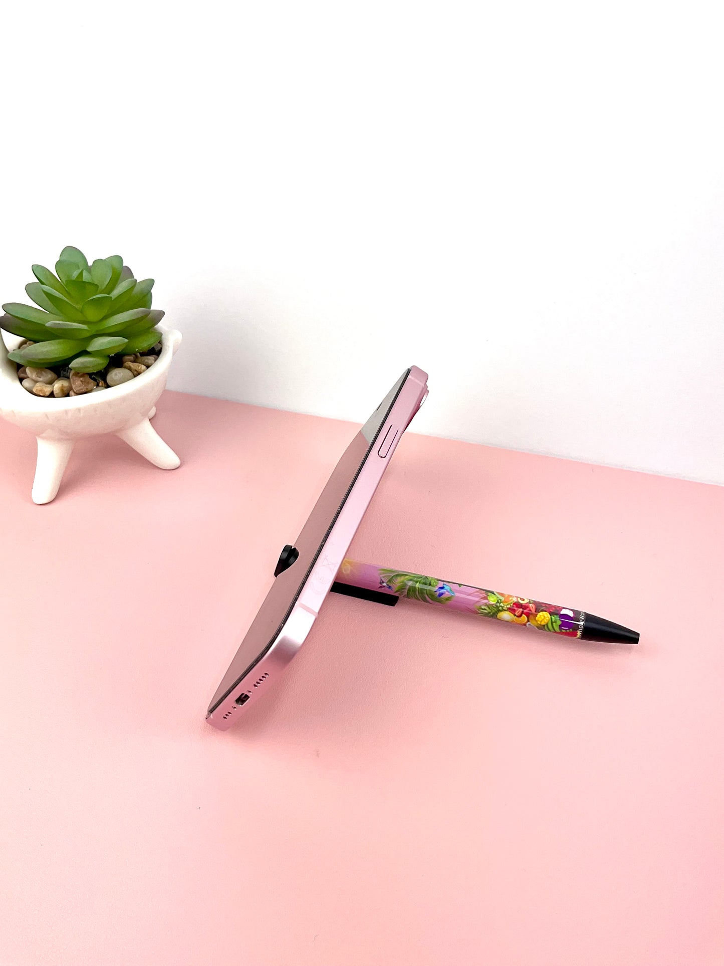 Ballpoint Pen Tropically Pink Themed - Black Ink