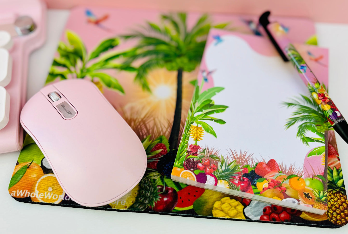 A6 Memo-Pad Tropically Pink Themed 50pages 120gsm