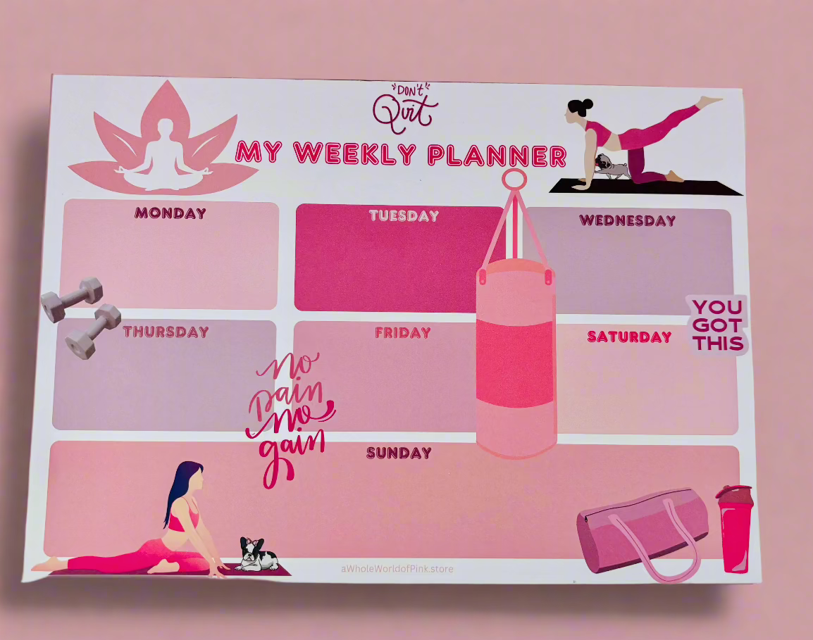 Weekly Agenda Serenity Themed Design 120gsm