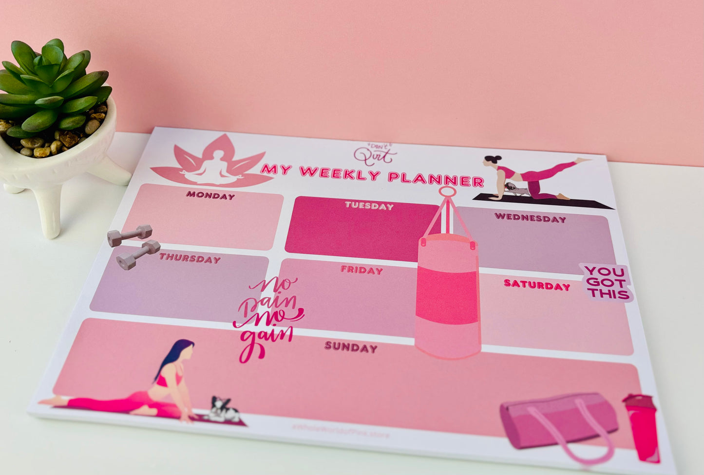 Weekly Agenda Serenity Themed Design 120gsm