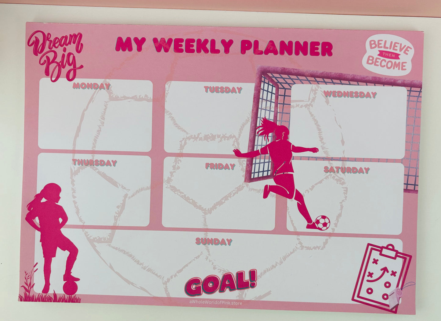 Weekly Agenda A League of Pink Themed Design 120gsm