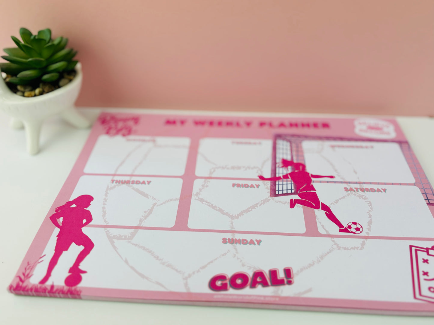 Weekly Agenda A League of Pink Themed Design 120gsm