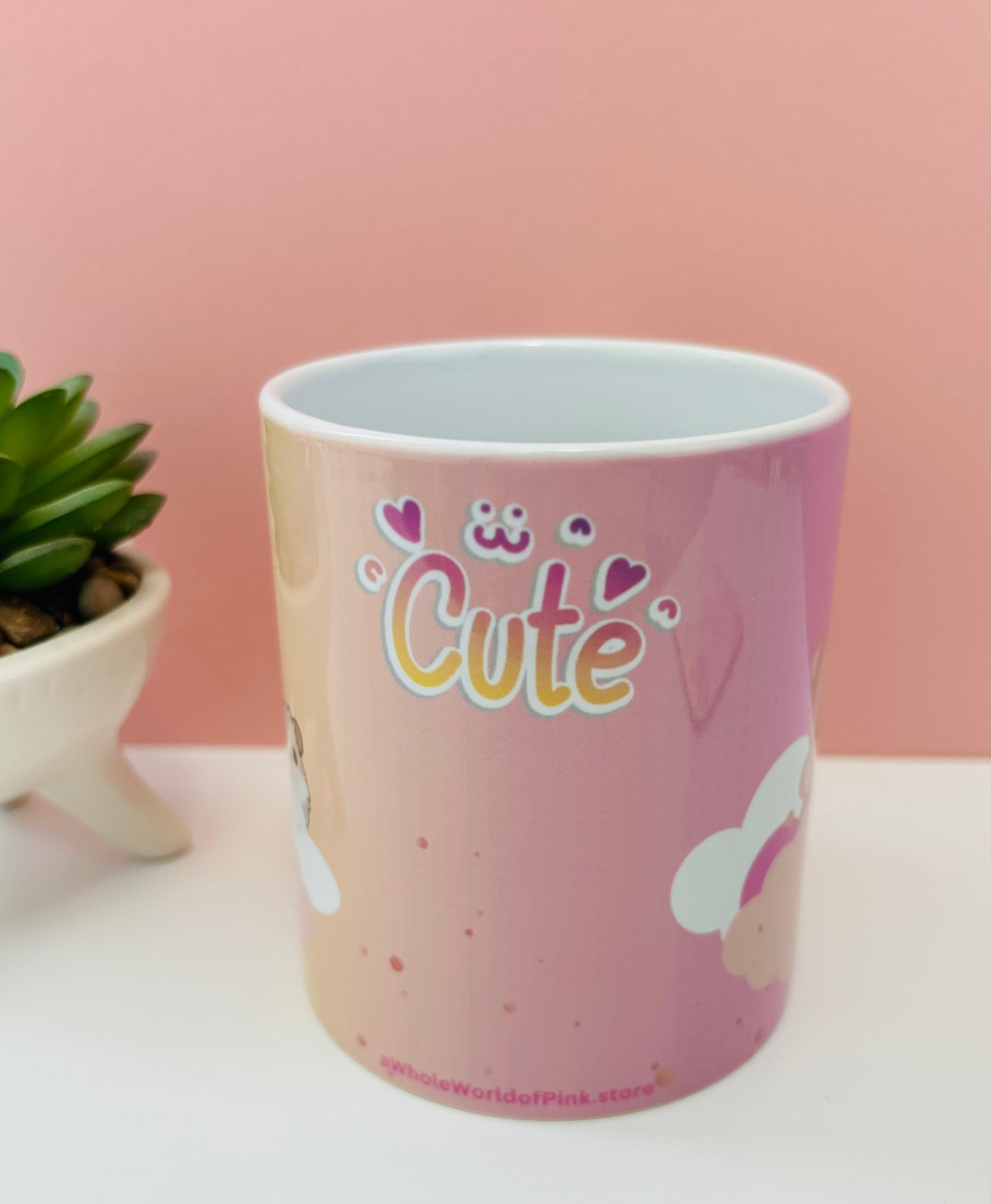 Ceramic Mugs Heavenly Pink Themed