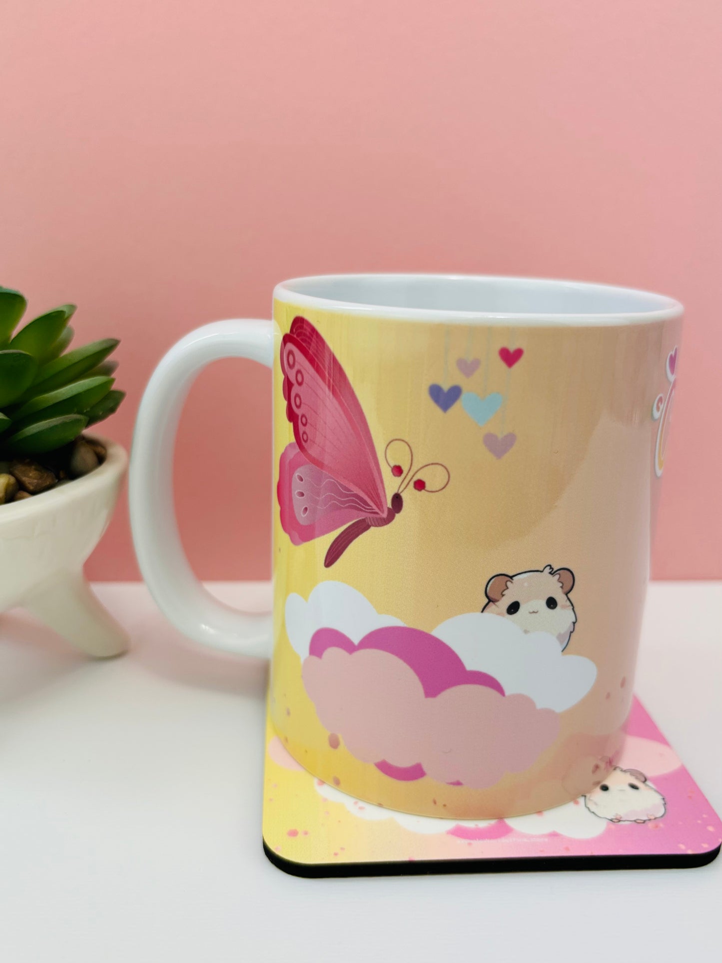 Ceramic Mugs Heavenly Pink Themed