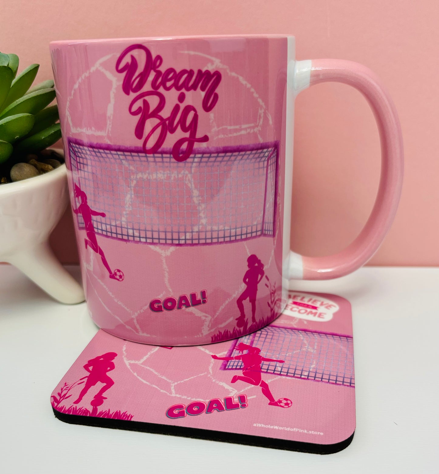 Corked-Backed Coasters A League Of Pink Themed