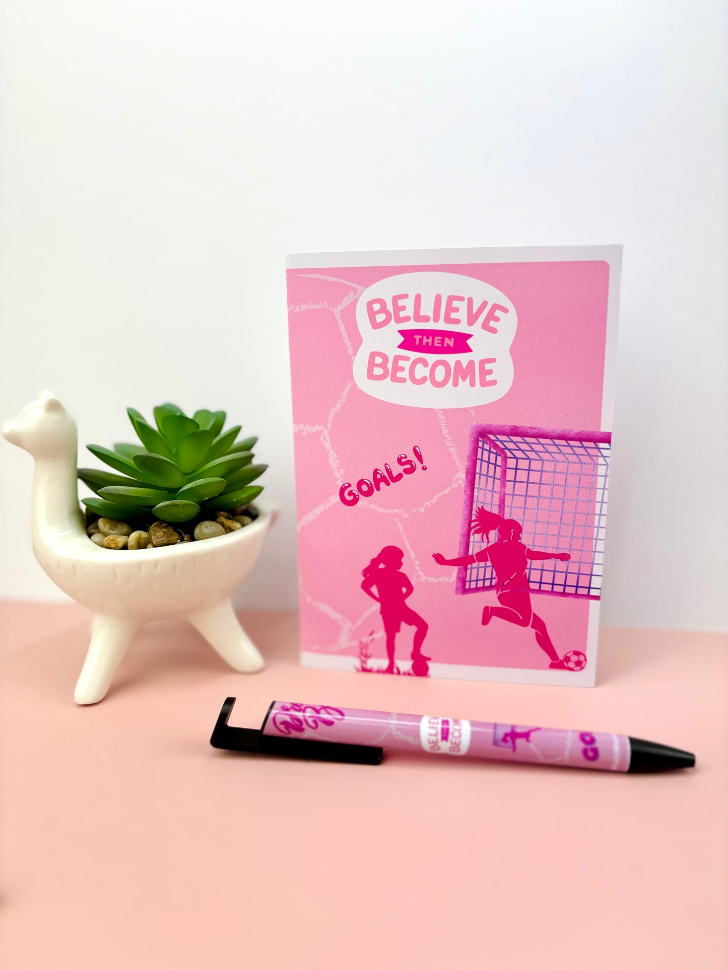 Greeting Card A League Of Pink Themed 300gsm Paper
