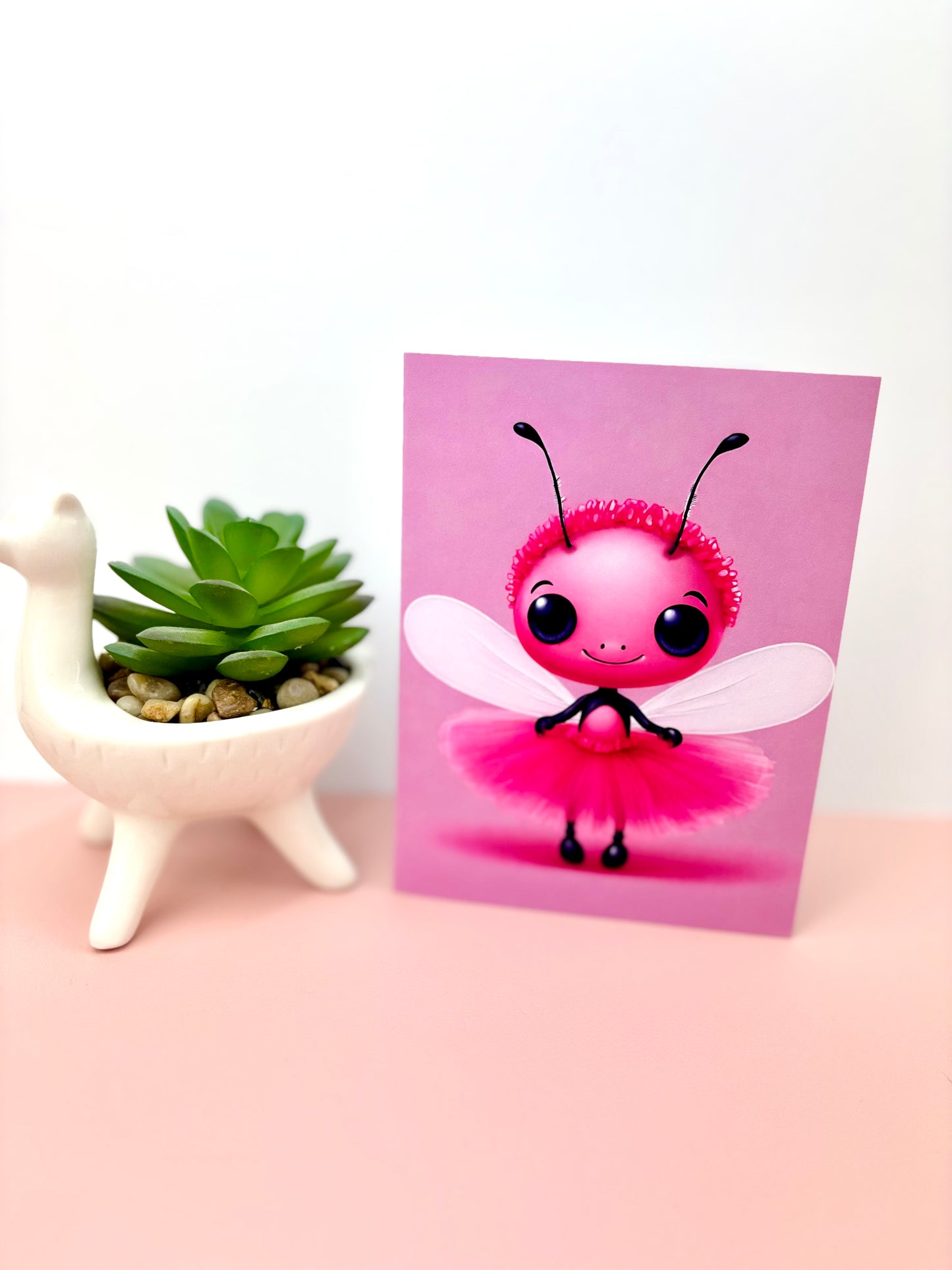 Bonnie Ballerina Ant Greeting Card 300gsm Paper (Single)