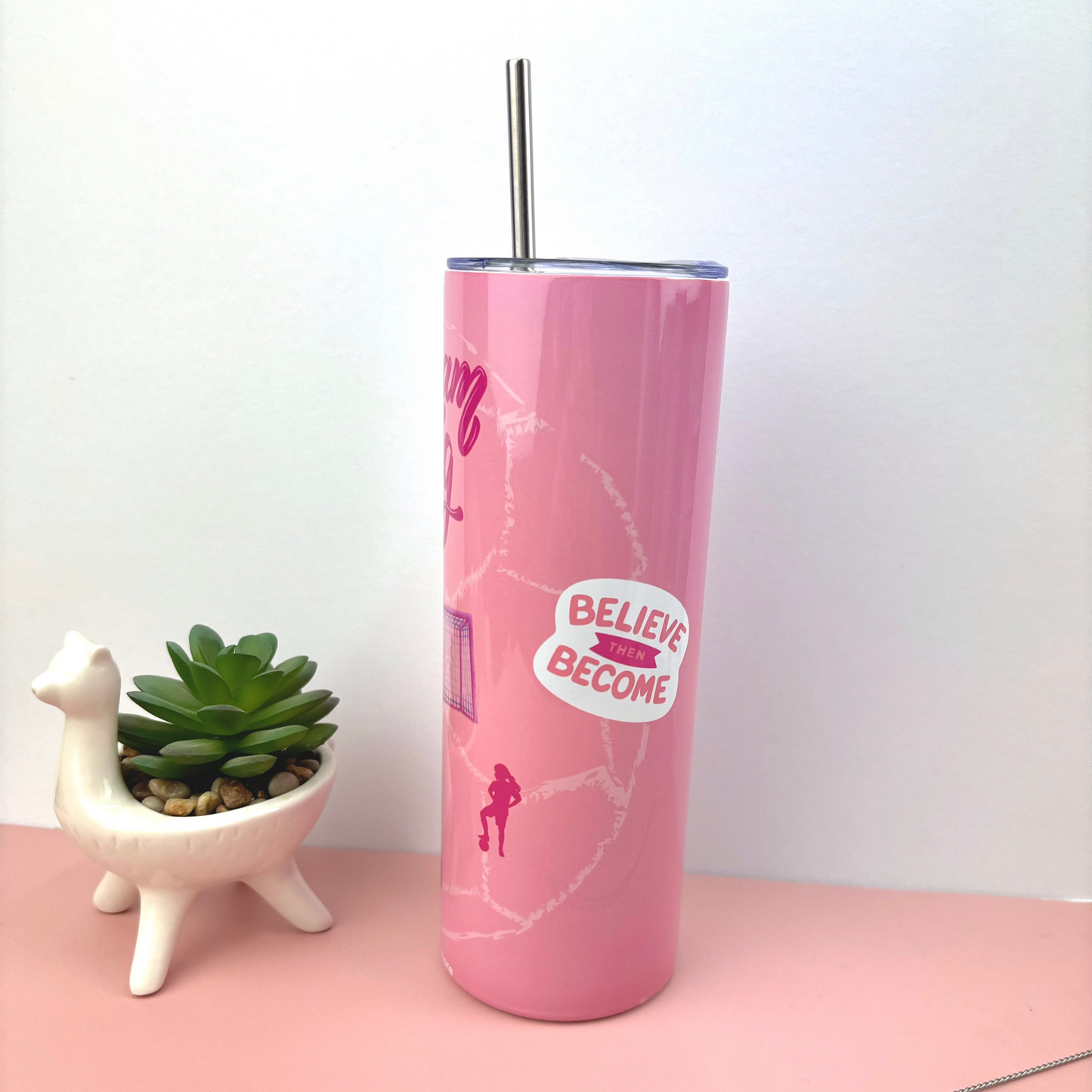 Metal Tumbler A League of Pink Themed