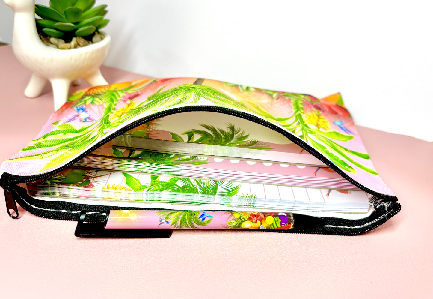 Stationary Bundle Tropically Pink Themed