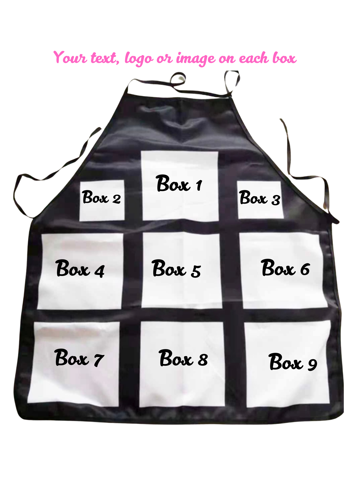 Apron - Black - Personalised