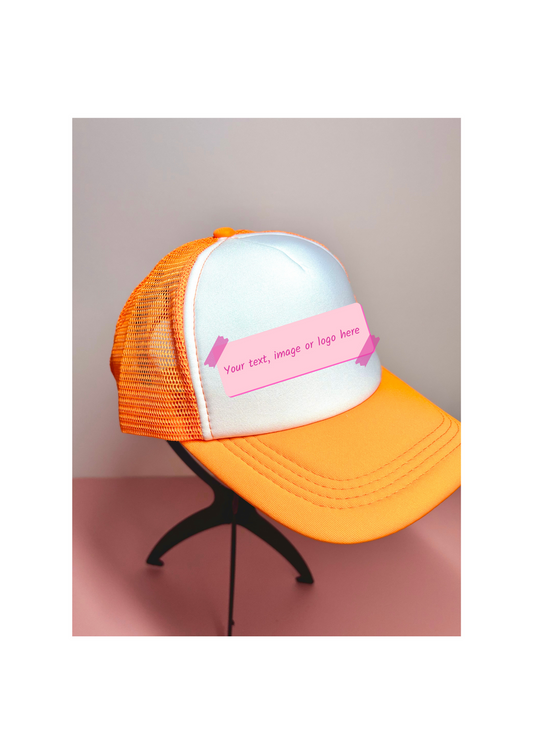 Trucker Hats, Baseball Snapback Caps, Orange