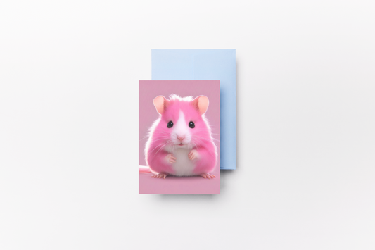 Hanna the Hamster Greeting card 300gsm Paper (Single)