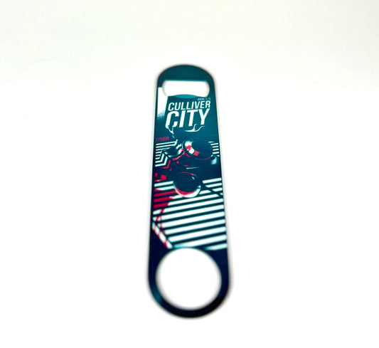 Bottle Opener - Culliver City Chronicles Graphic Novel Neo-noir, Cover Art 