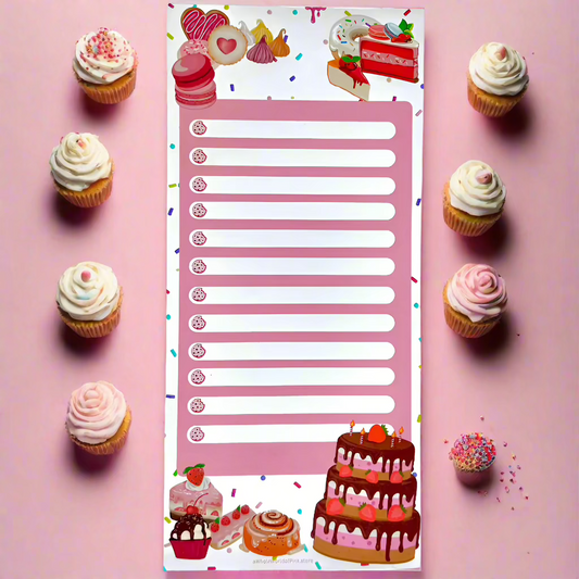 To-Do List Patisserie Themed 50 pages 120gsm