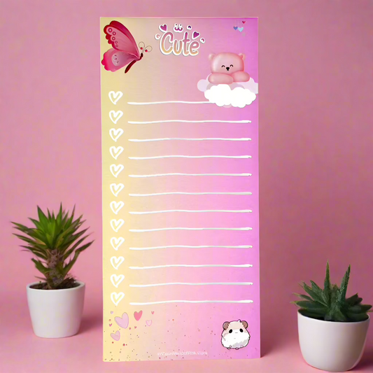 To-Do List Heavenly Pink Themed 50 pages 120gsm