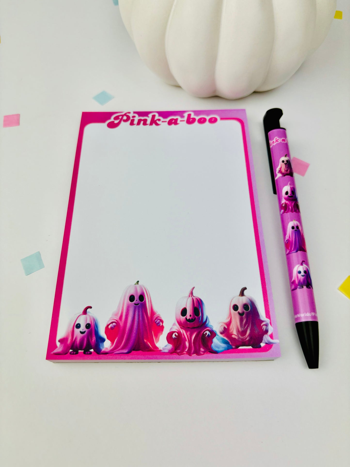 Pink-A-Boo - A6 Memo-Pad - Halloween Themed 50pages 120gsm