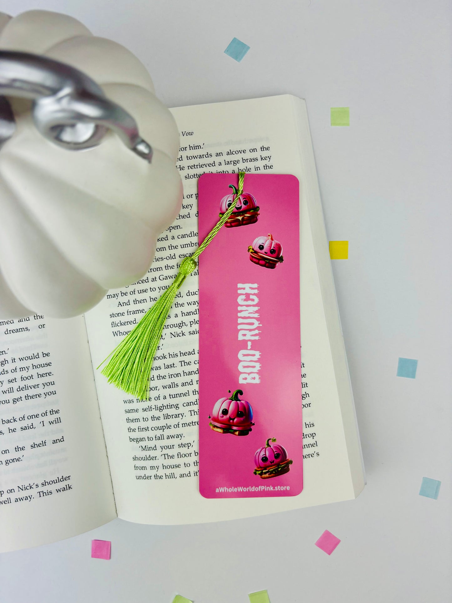 Boo-Runch - Tassel Bookmark - Halloween Themed 300gsm