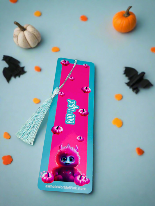 Boo-tiful - Tassel Bookmark -Halloween Themed 300gsm