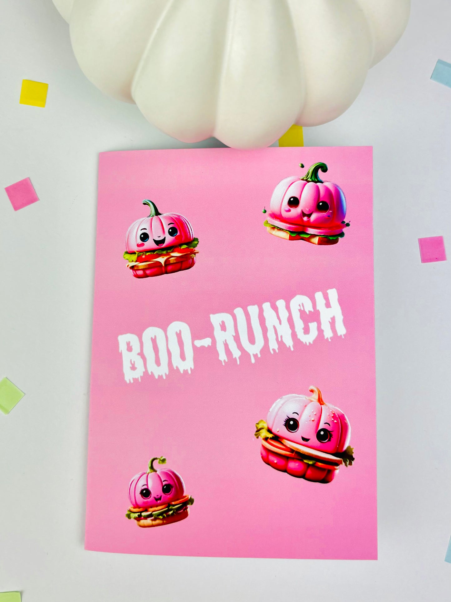 Boo-Runch - Greeting Card - Set of 3 300gsm Paper