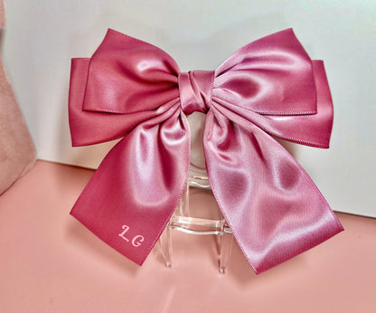 Large Bow - Pink - personalised