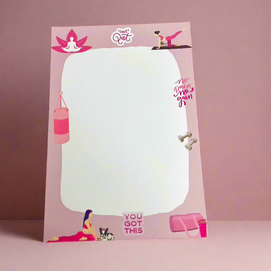 A6 Memo-Pad Pink Serenity Themed 50pages 120gsm