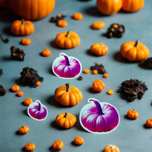 Boo-tiful - Pumpkin Vinyl Sticker set of 3 - Halloween Themed