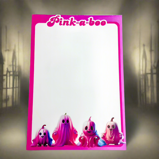 Pink-A-Boo - A6 Memo-Pad - Halloween Themed 50pages 120gsm