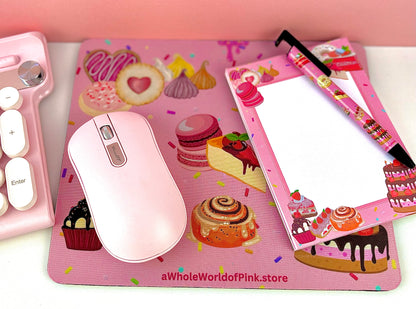 A6 Memo-Pad Pink Patisserie Themed 50pages 120gsm