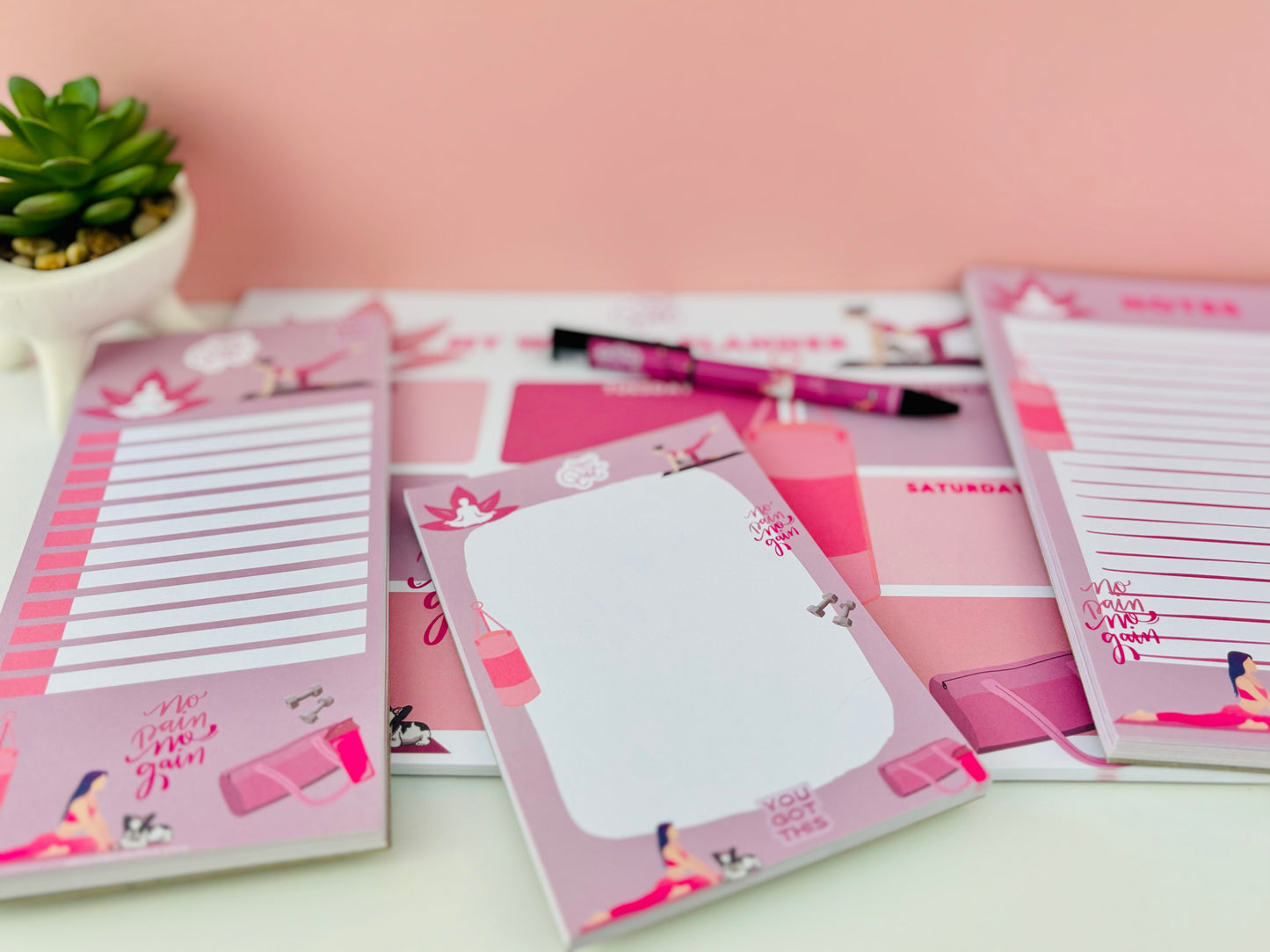 To-Do List Pink Serenity Themed 50 pages 120gsm