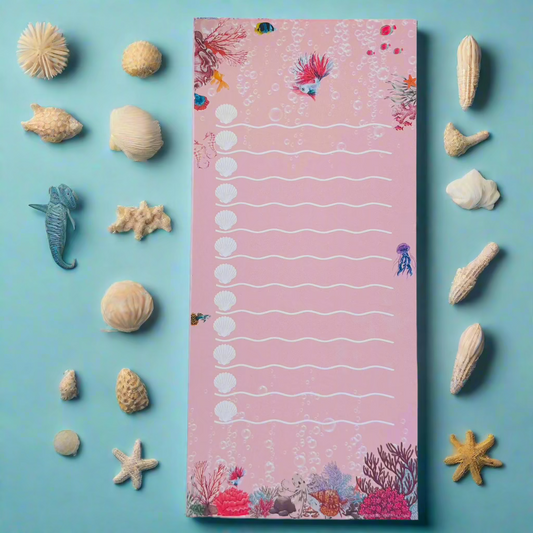 To-Do List Aquatic Pink Themed 50 pages 120gsm