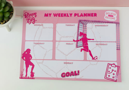 Weekly Agenda A League of Pink Themed Design 120gsm