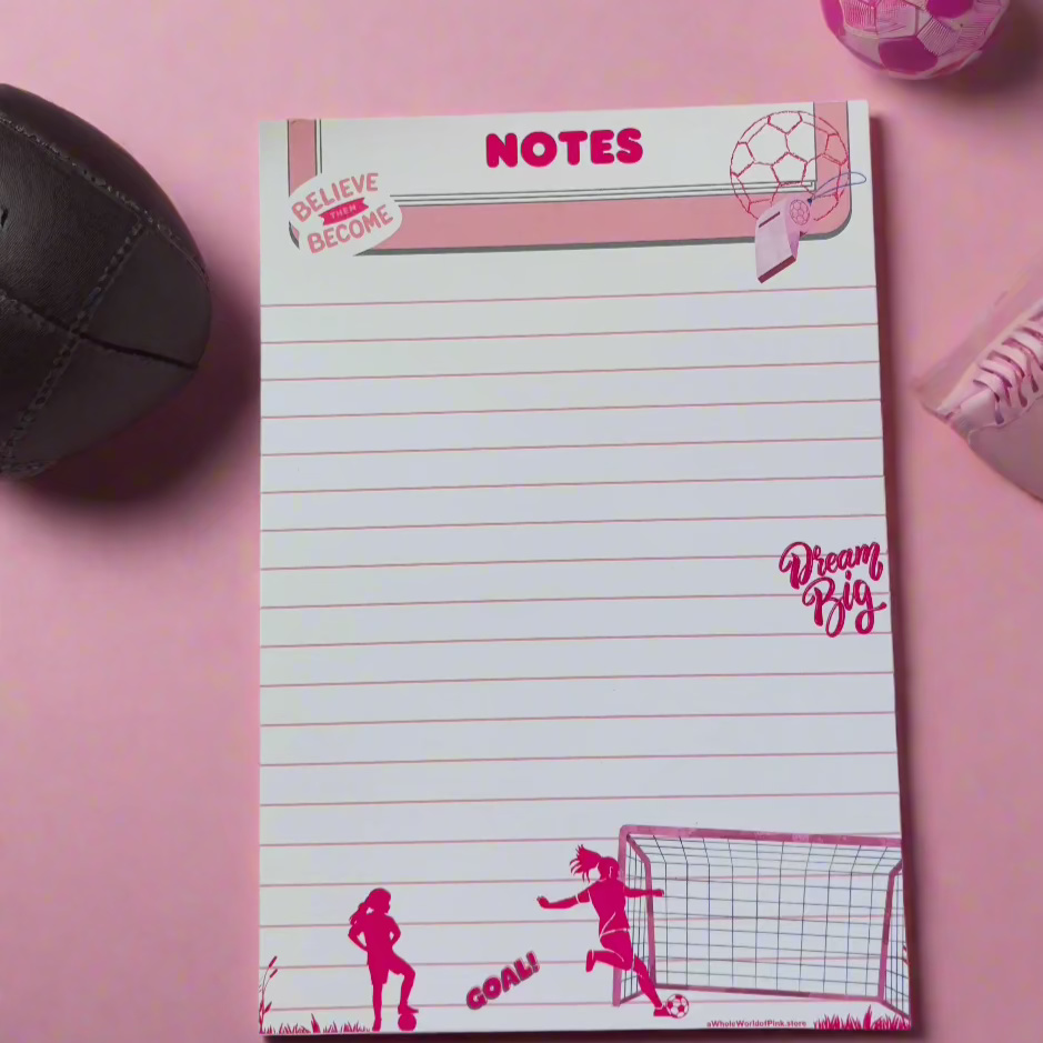 Note Pad A League Of Pink Themed A5 Lined 50 Pages 120gsm