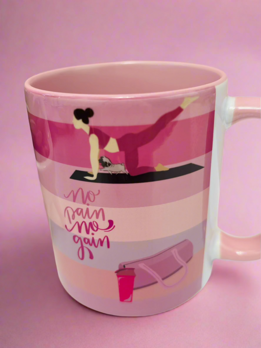 Ceramic Mugs Pink Serenity Themed