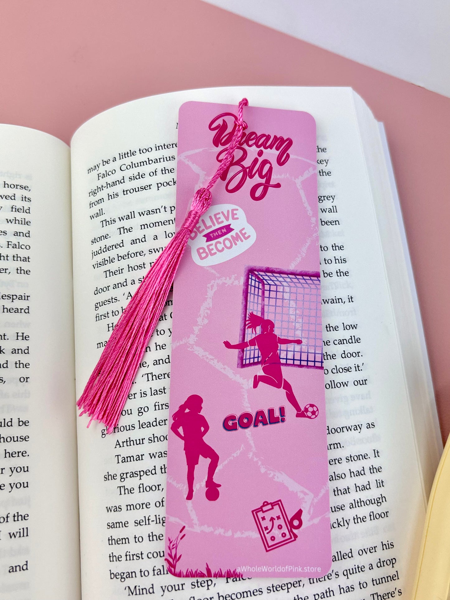 Tassel Bookmark A League of Pink Themed 300gsm