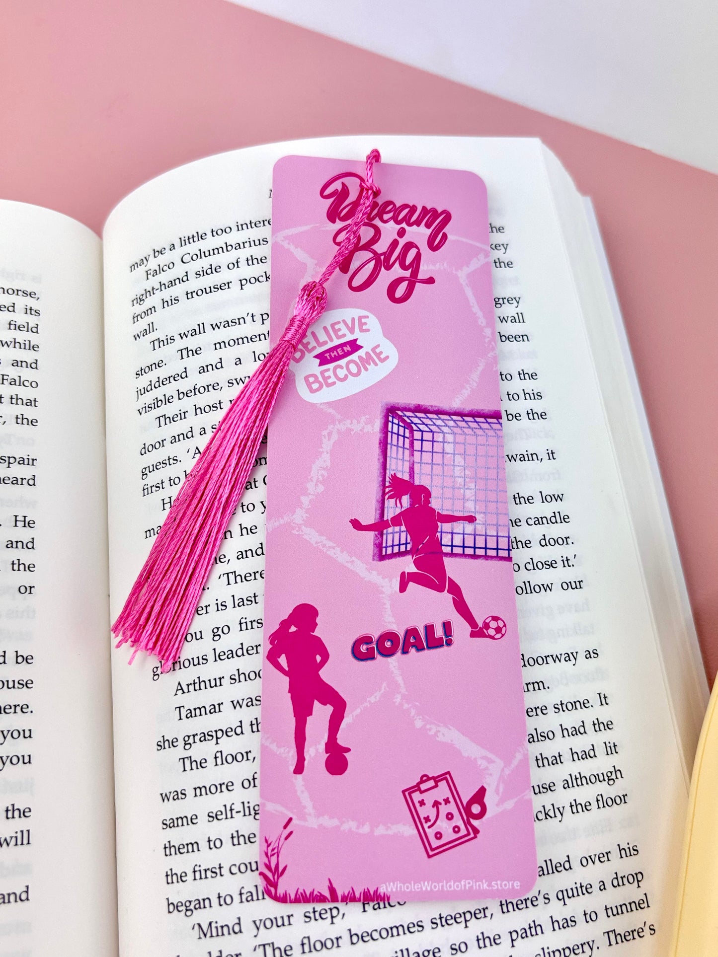 Tassel Bookmark A League of Pink Themed 300gsm