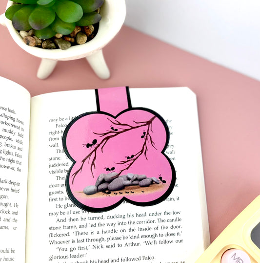 Magnetic Bookmark Marching Pink by Pink Themed 300gsm