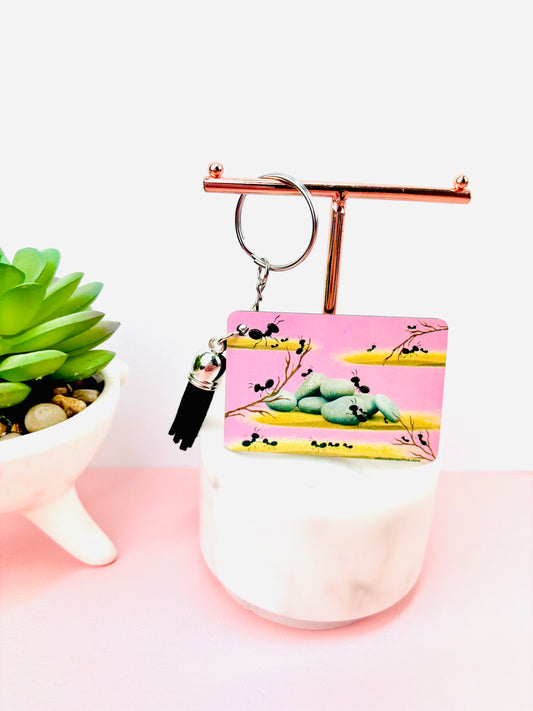 Key Ring Marching Pink by Pink Themed