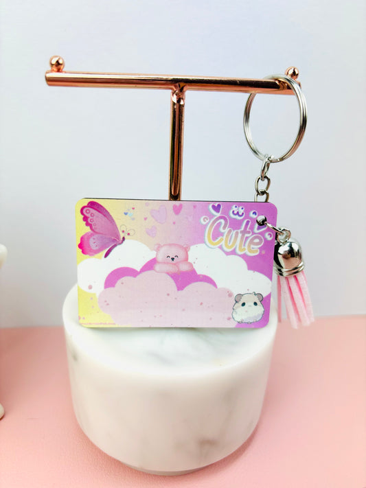 Key Ring Heavenly Pink Themed