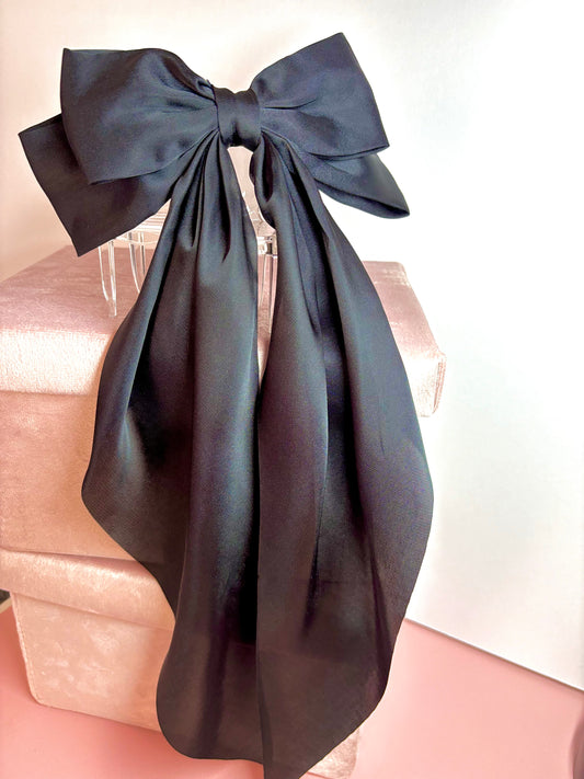 Extra Large Bow - Black - personalised