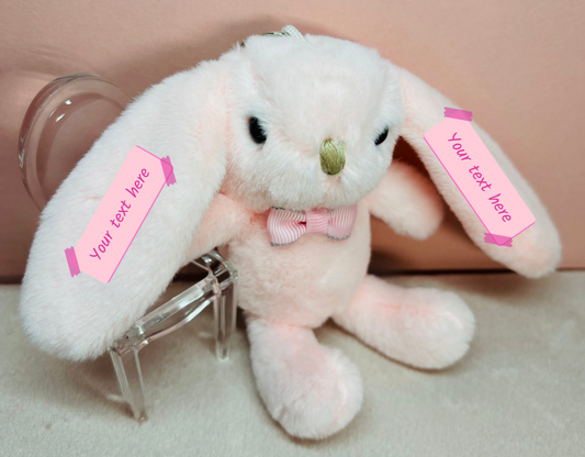 Personalised Bunny Key Ring (Pink)