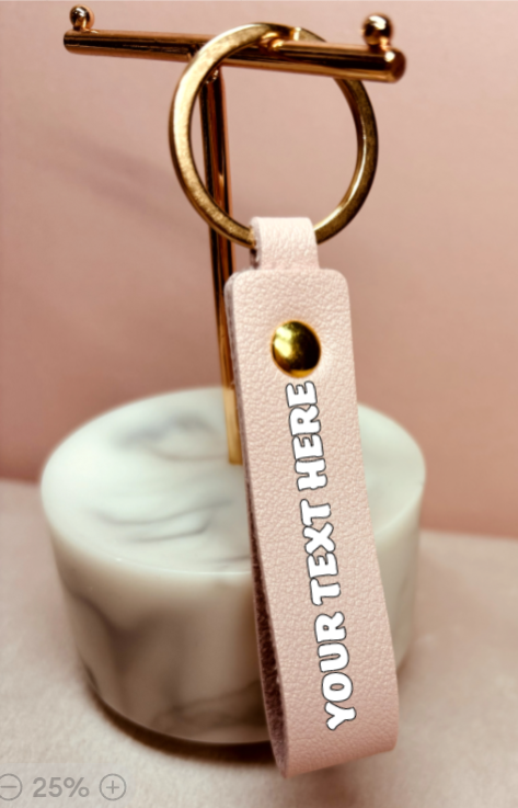 Personalised Key Ring - Pink