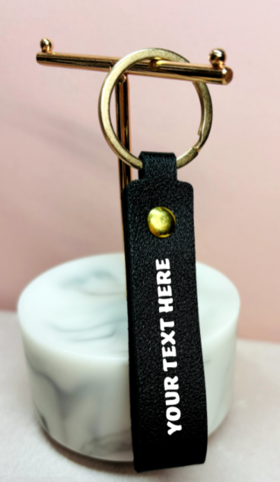 Personalised Key Ring - Black